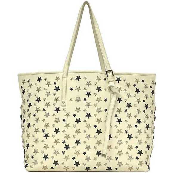 JIMMY CHOO White Leather Tote Bag - Picture 1 of 11